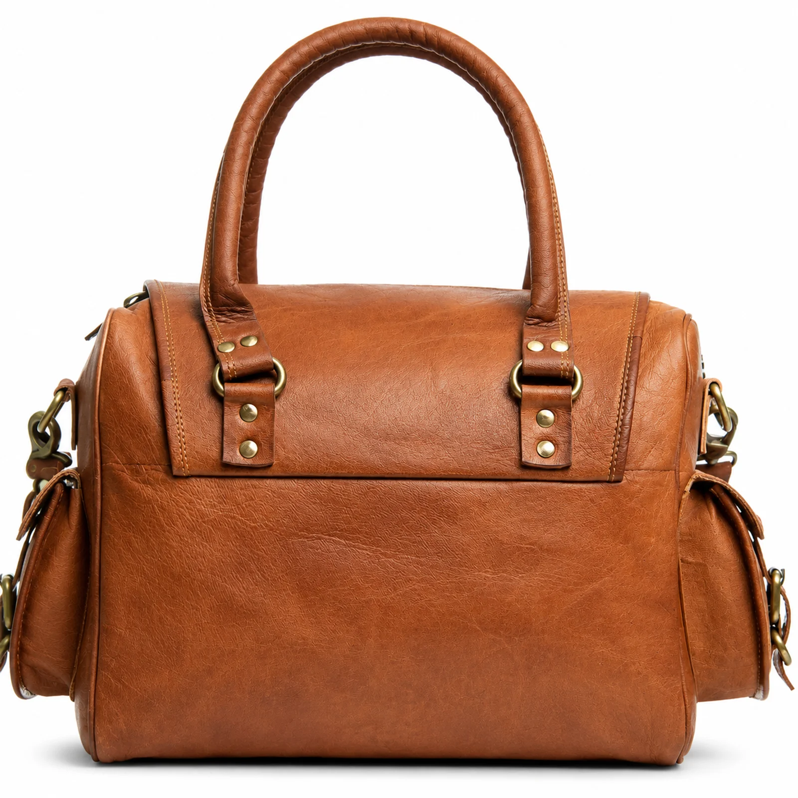 Tan Leather Bowling Bag manufactured by Aly Leather Co., Sialkot