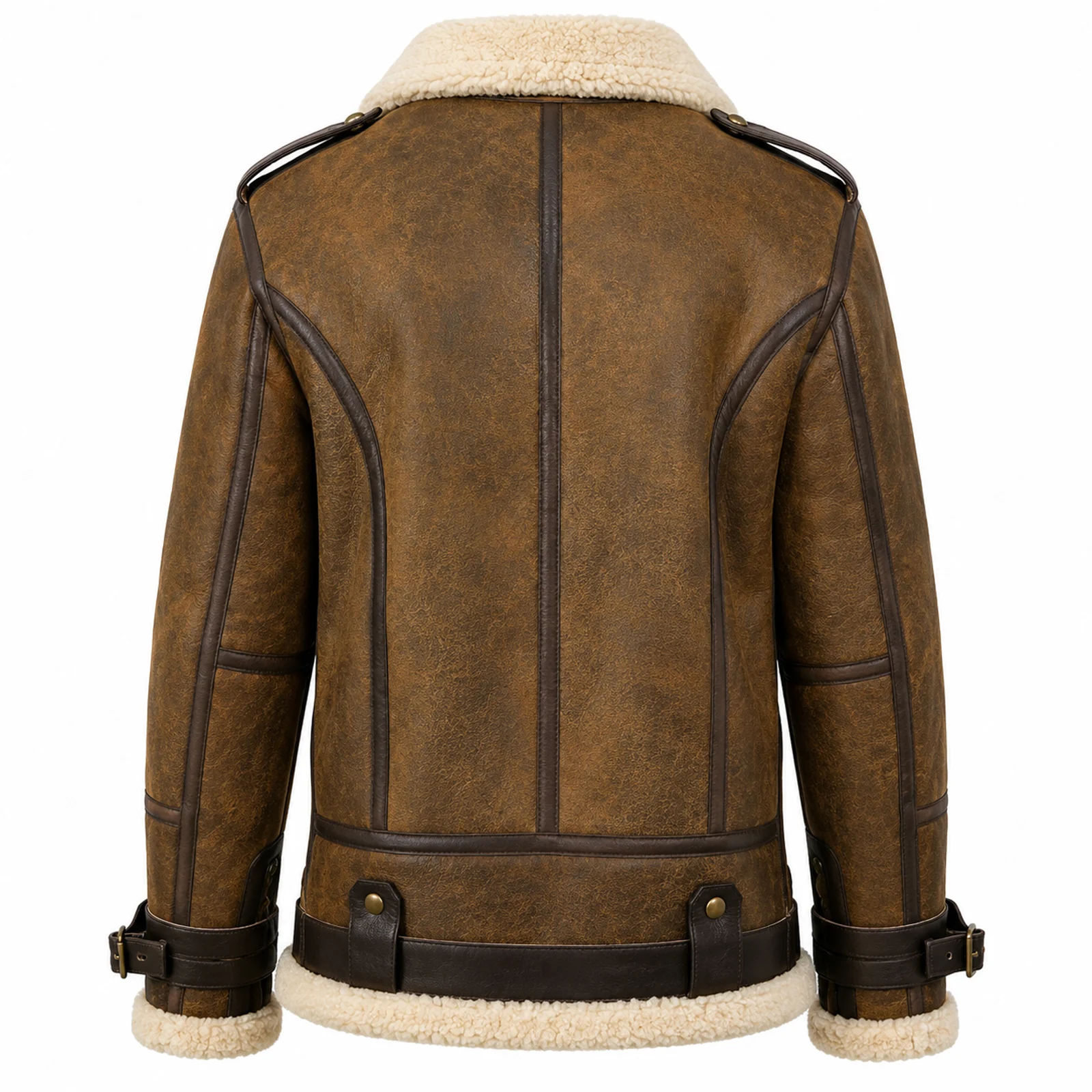 Brown Suede B3 Aviator Jacket manufactured by Aly Leather Co., Sialkot