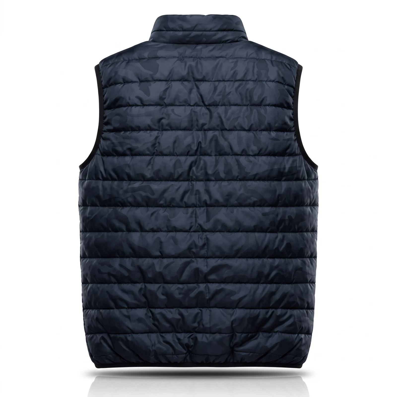 Navy Quilted Puffer Vest manufactured by Aly Leather Co., Sialkot