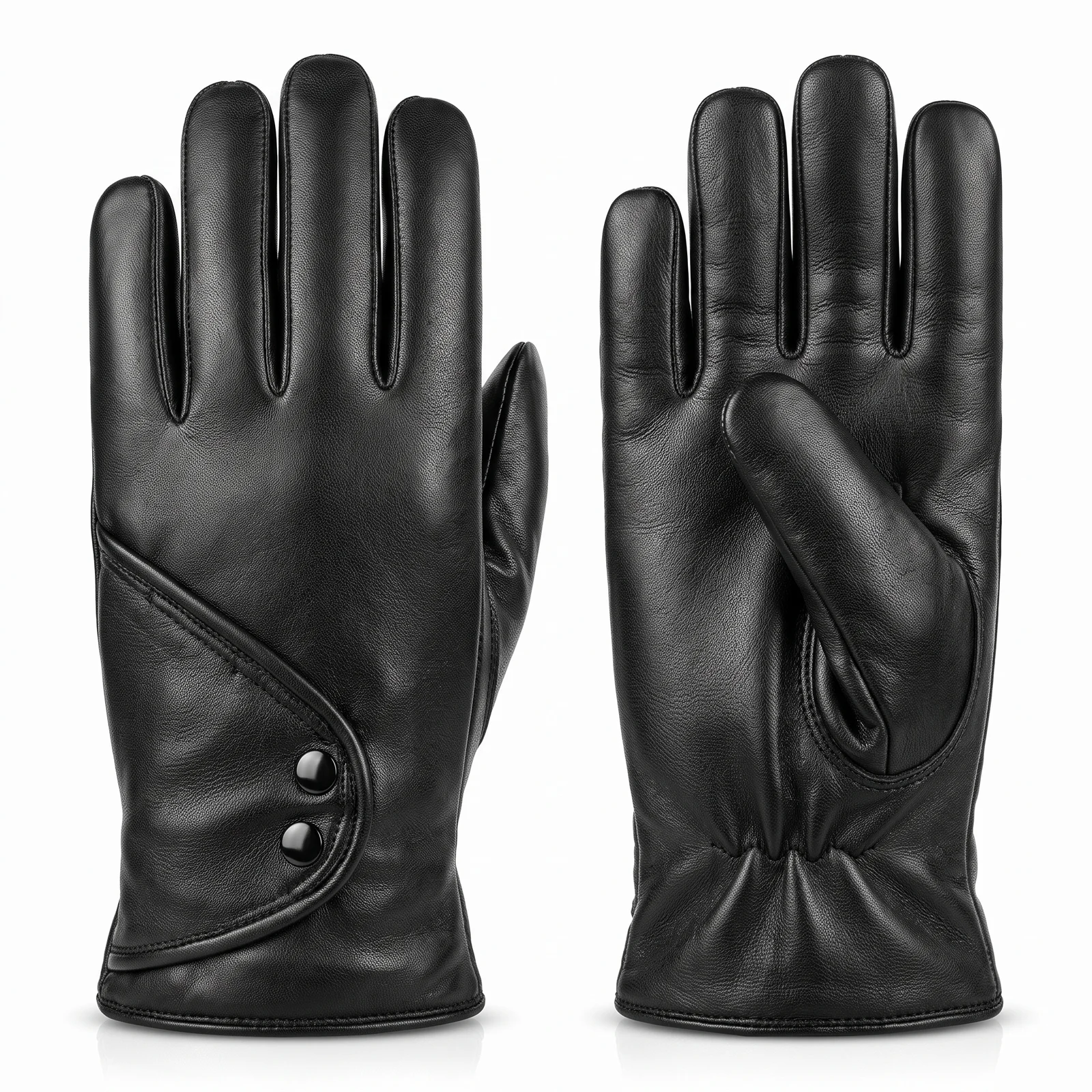 Black Leather Dress Gloves manufactured by Aly Leather Co., Sialkot